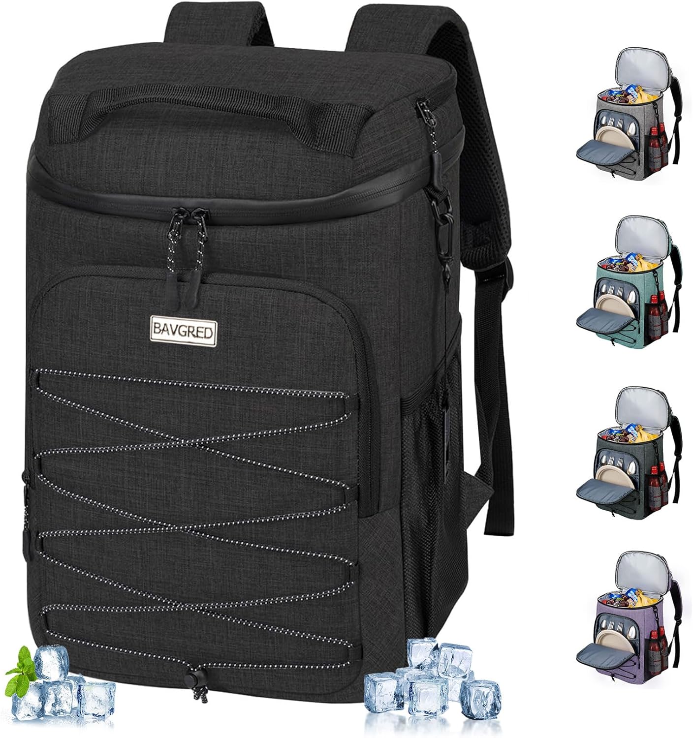 30 Cans Cooler Backpack Insulated Waterproof, Backpack with Cooler Compartment f...