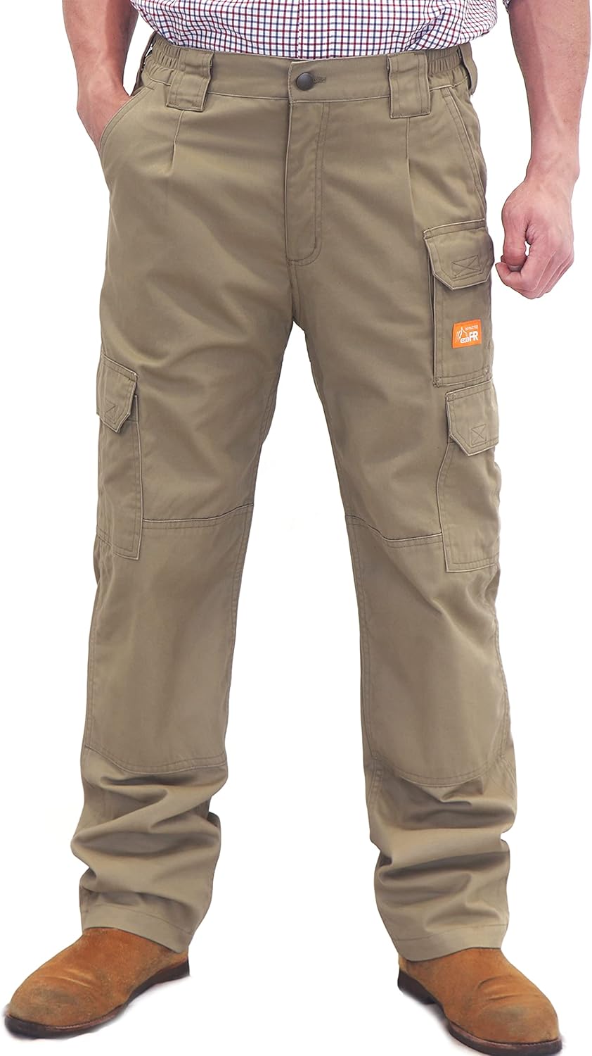 Titicaca Men's FR Cargo Pants Flame Resistant Pants Lightweight 7.5oz 100% Cotto...