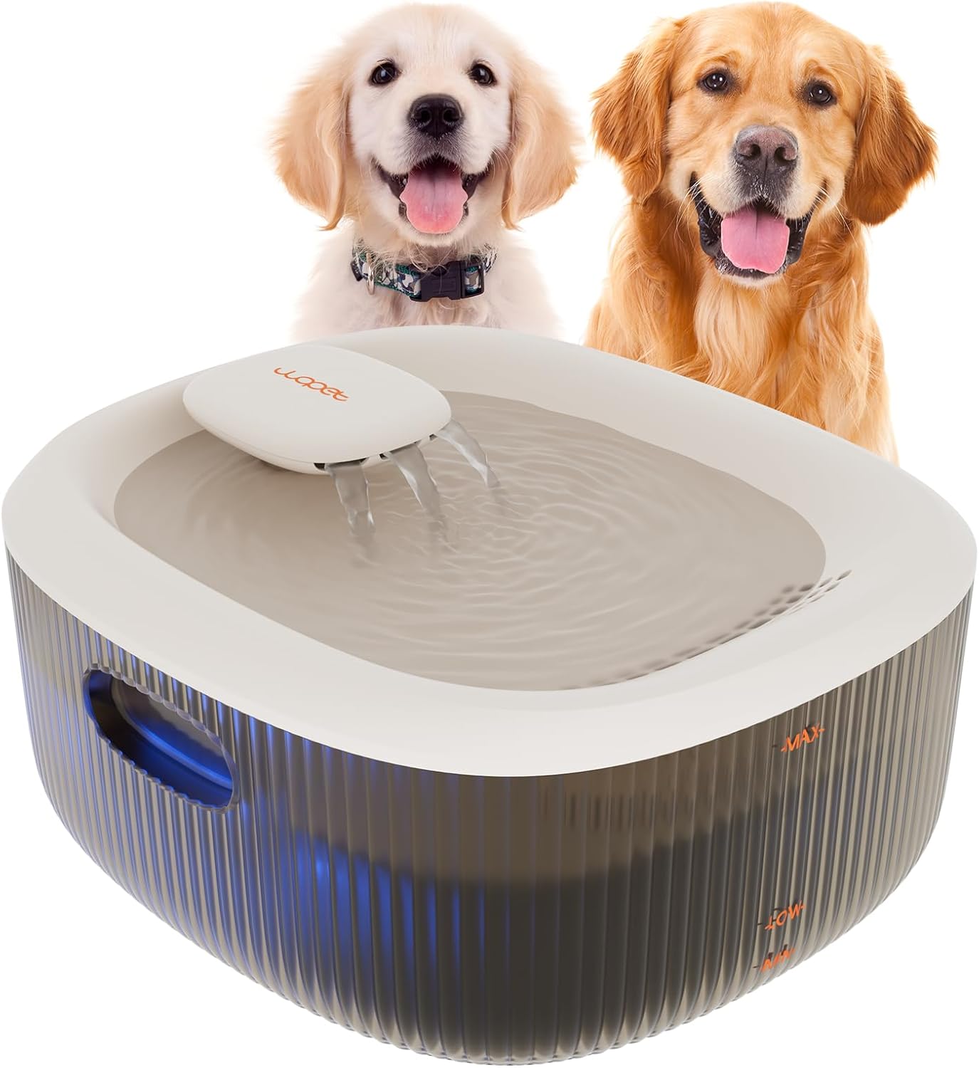 WOPET Dog Water Fountain for Large Dogs, 6L/205oz/1.7Gal Automatic Dog and Cat W...