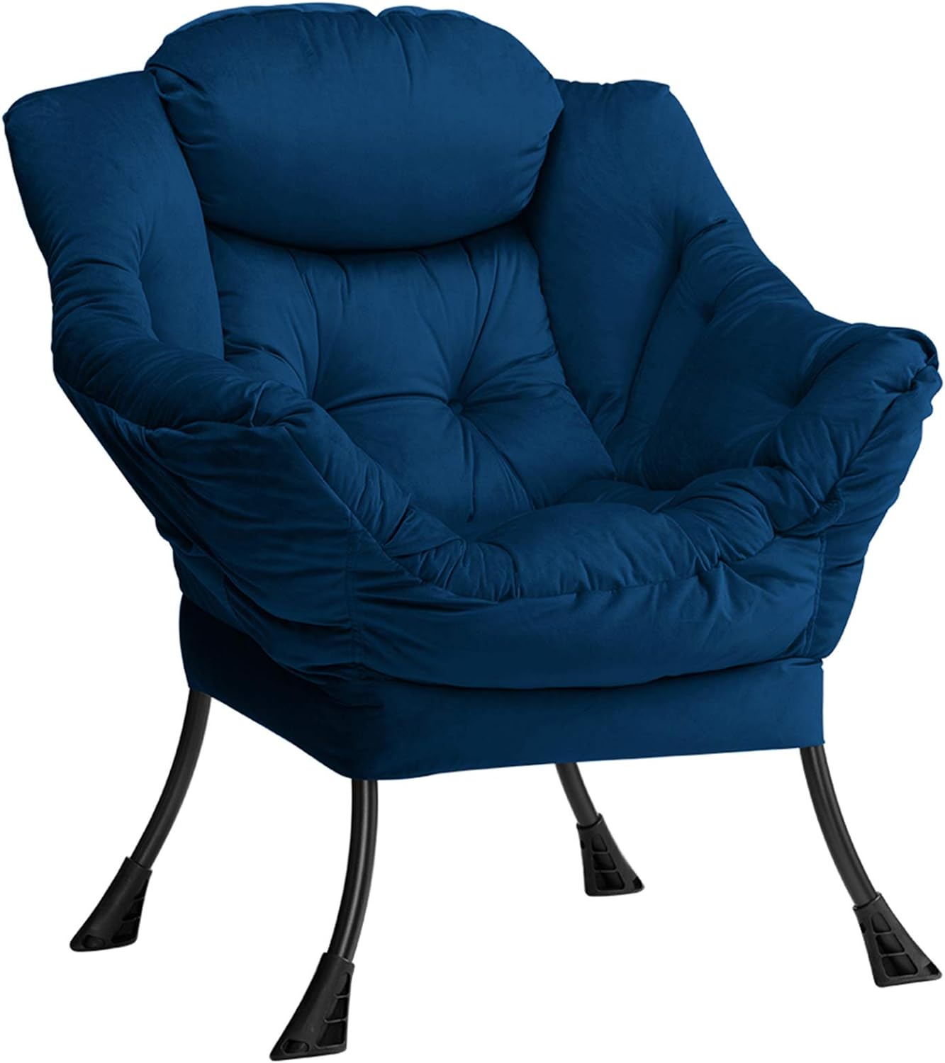 HollyHOME Armchair Velvet Chair Living Room Armchair Comfy Chair Bedroom Chair A...