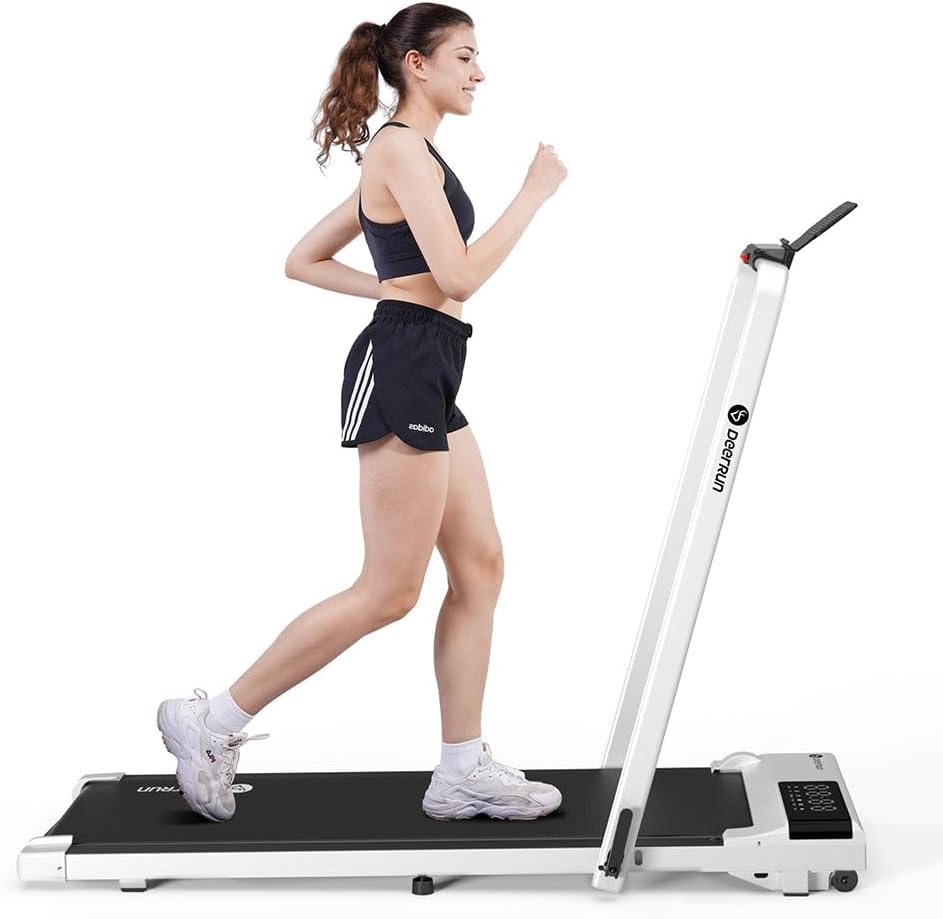 DeerRun 3 in 1 Folding Treadmills for Home, 3.0HP Powerful and Quiet Under Desk...