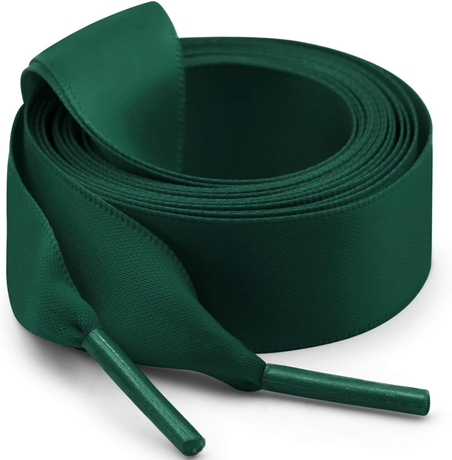 Flat Satin Ribbon Shoelaces: 2cm Wide Silk Shoe Laces for Women -2 Pair 31 inch...