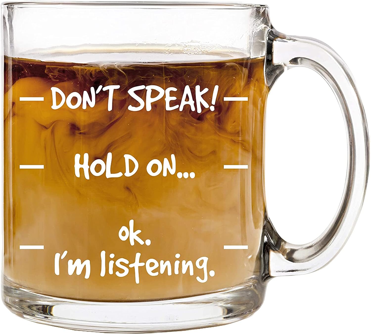 Funny Coffee Mugs for Women Men - Don't Speak! - Funny Gift Ideas for Men Women...
