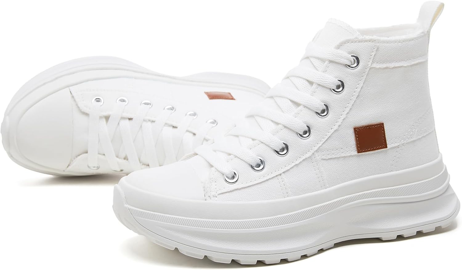 Witwatia High Top Sneakers for Women Canvas Shoes Comfortable Platform Sneakers...