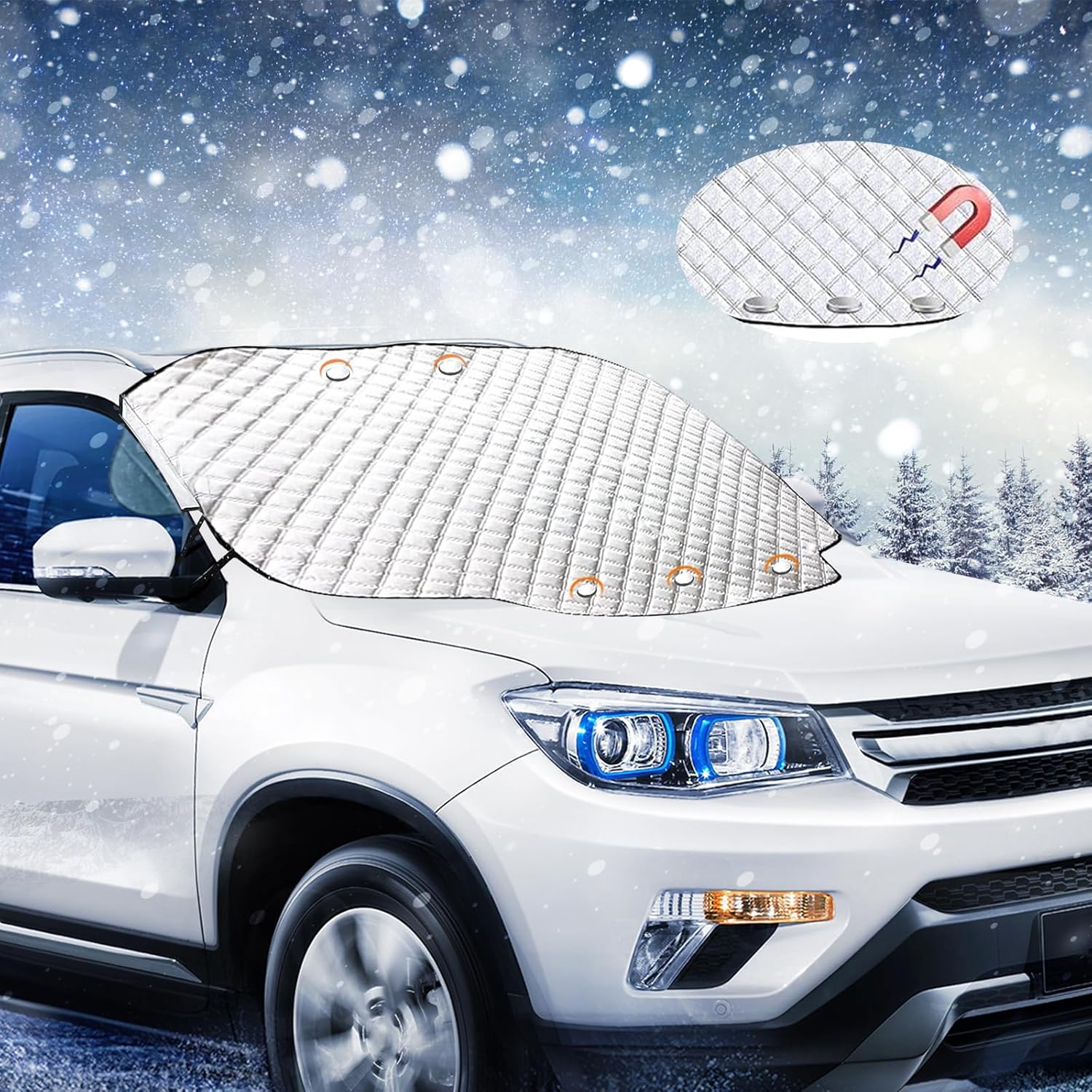 Car Windshield Cover, Ultra Thick Car Windscreen Cover for Winter, Windscreen Co...