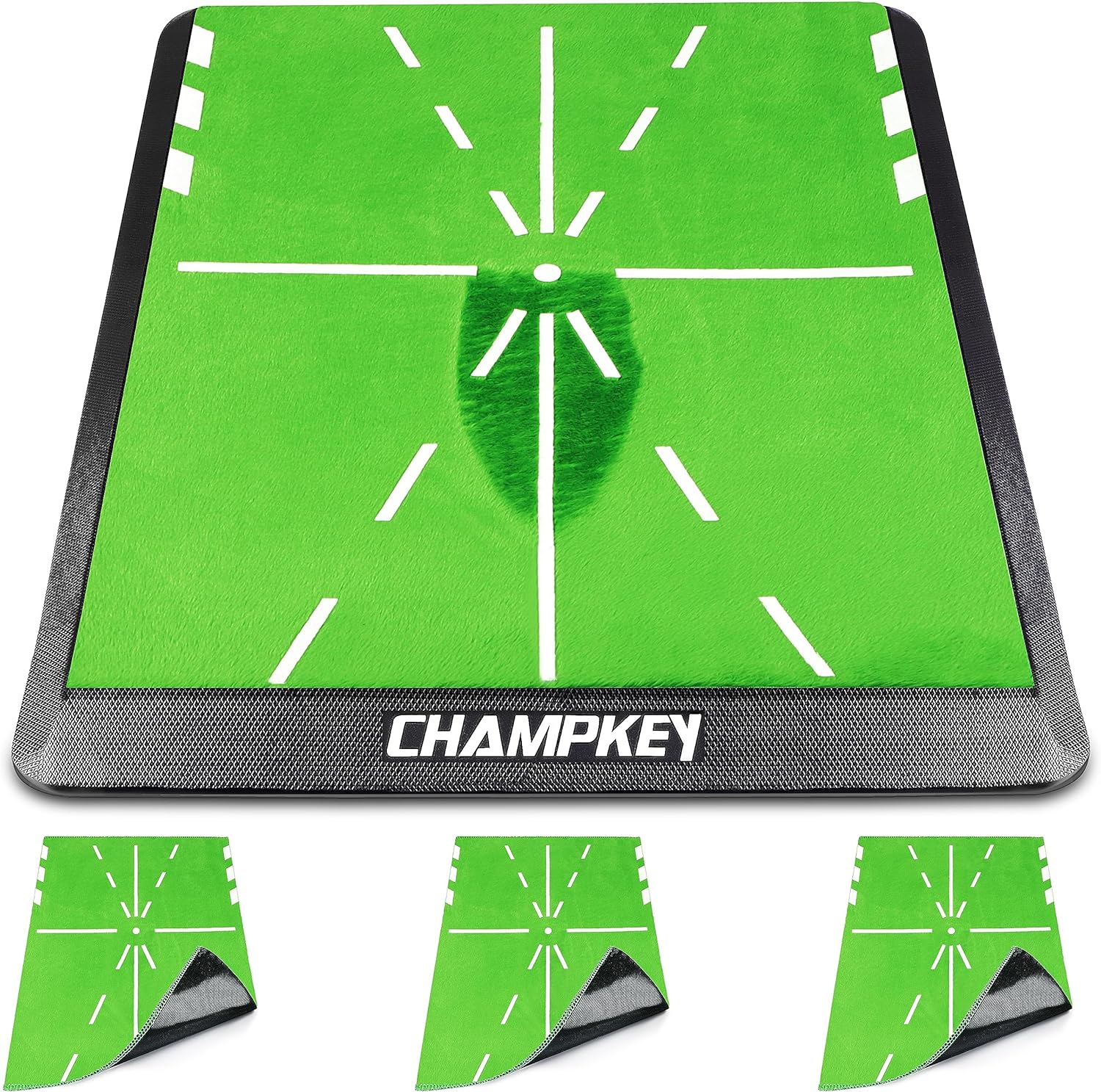 CHAMPKEY Replaceable Impact Golf Mat 1.0 Version - Come with 3 Extra Replacement...