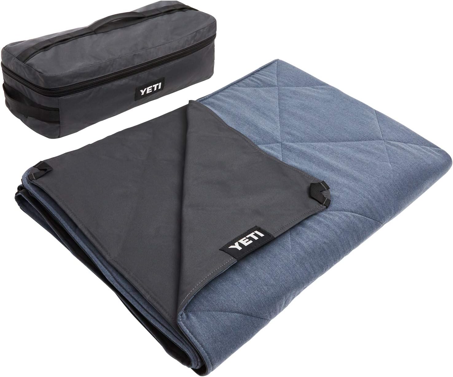 YETI Lowlands Blanket, Multi-Use Blanket with Travel Bag Smoke Blue