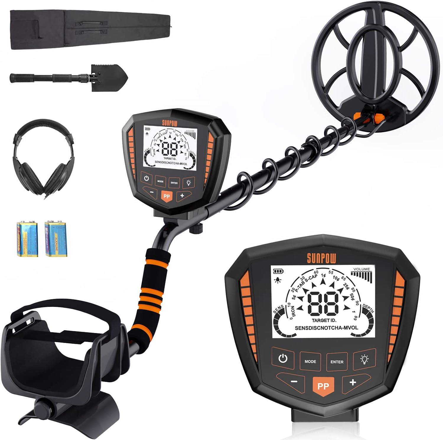 SUNPOW Metal Detectors for Adults Professional, High Accuracy Metal Detector, St...