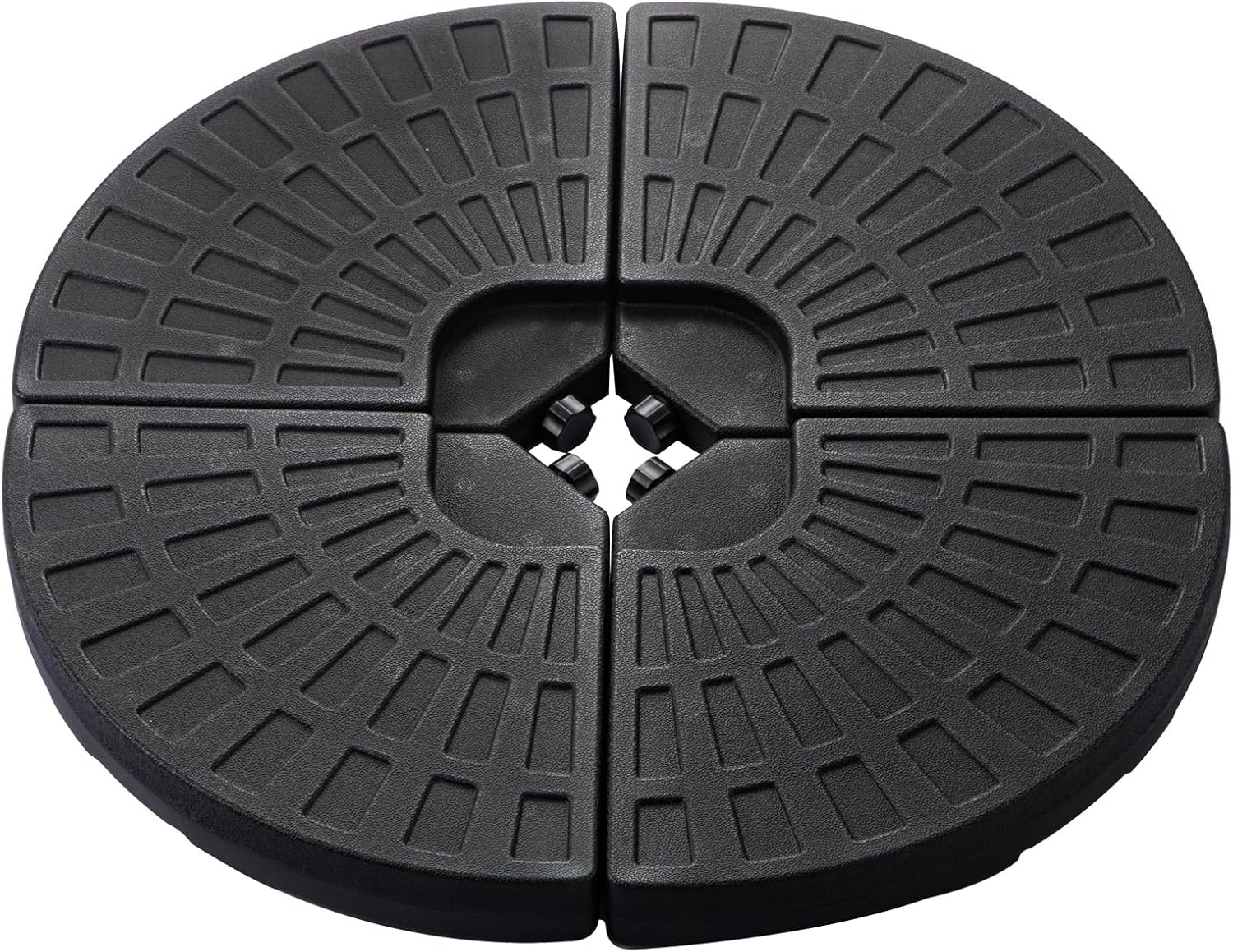 FLAME&SHADE 194lb 4 Pieces Base Stand Weight Set for Outdoor Patio Cantilever Of...