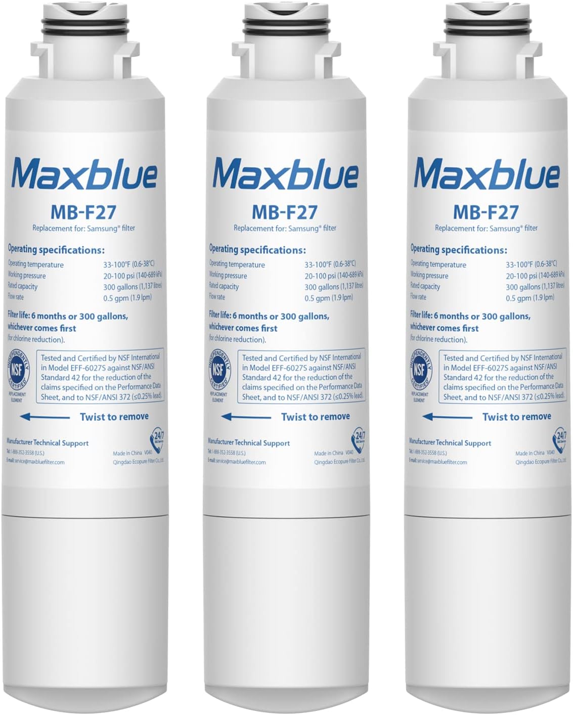 Maxblue Replacement for Samsung DA29-00020B, HAF-CIN/EXP, HAF-CIN, RF28HMEDBSR/A...