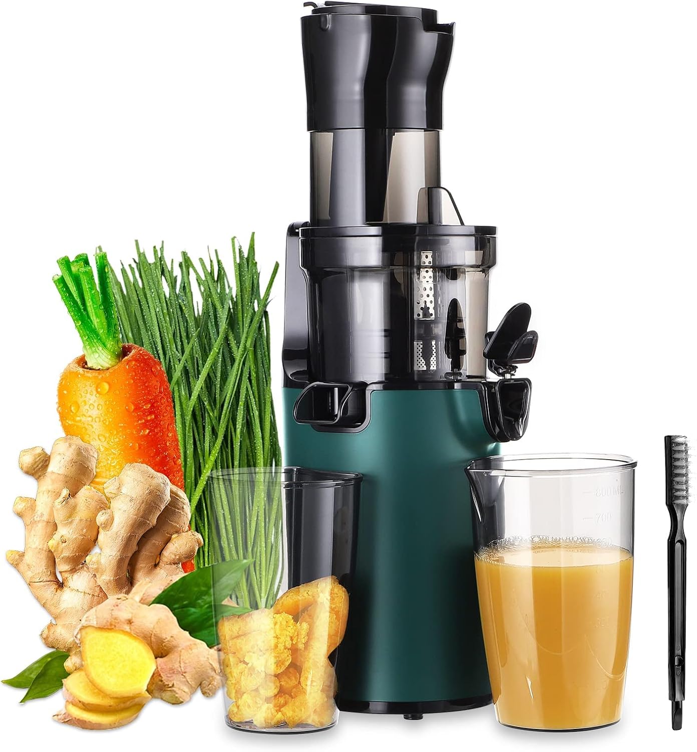 Cold Press Juicer Machines-SOVIDER Up to 92% Juice Yield Compact Slow Masticatin...
