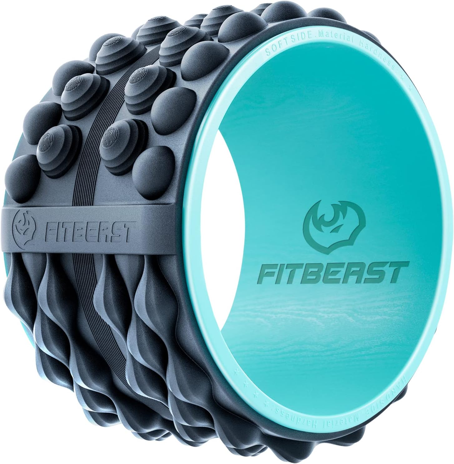 FitBeast Back Roller, Back Wheel Foam Roller - Targeted Muscle Roller for Deep T...