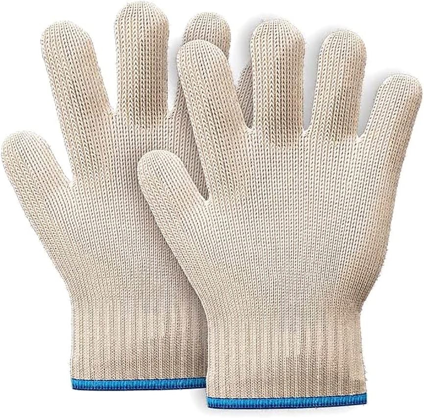 Oven Gloves Heat Resistant Hot Surface Handler Oven Mitts with Fingers, Non-Slip...