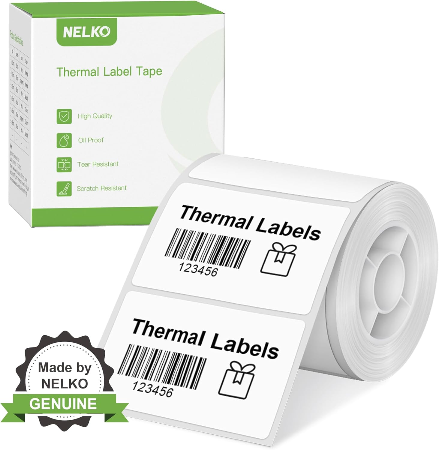 Thermal Labels for Nelko PM220 Label Maker, 2'' x 1.18'' (50x30mm) Thermal Stick...