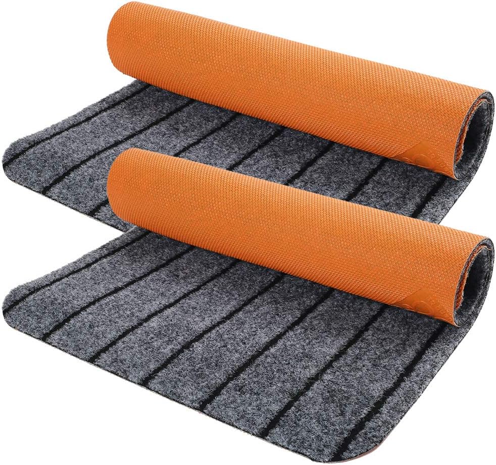 Door Mat Indoor Entrance, 2 Pack, 17" X 30", Non-Slip Rubber Backing, Front Door...