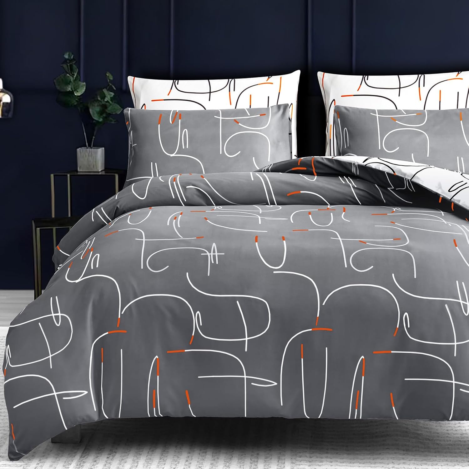 Pamposh Super King Duvet Set Premium Brushed Microfiber Super King Duvet Cover U...