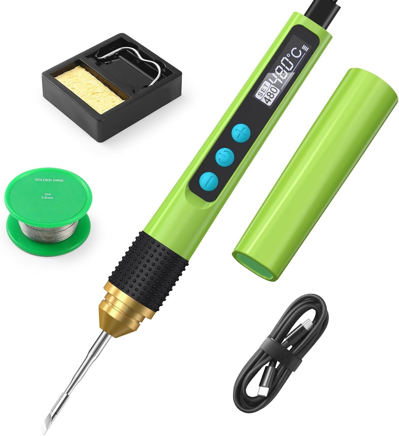 Soldering Iron Kit, Smart OLED Soldering Pen Kit, Mini Portable Solder Iron with...