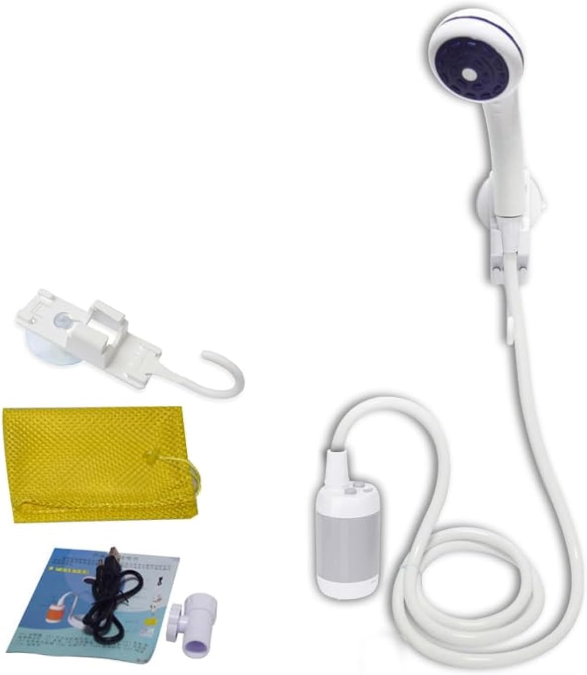 Iron Hammer Portable Shower Camping Shower Outdoor Shower Handheld Electric Show...