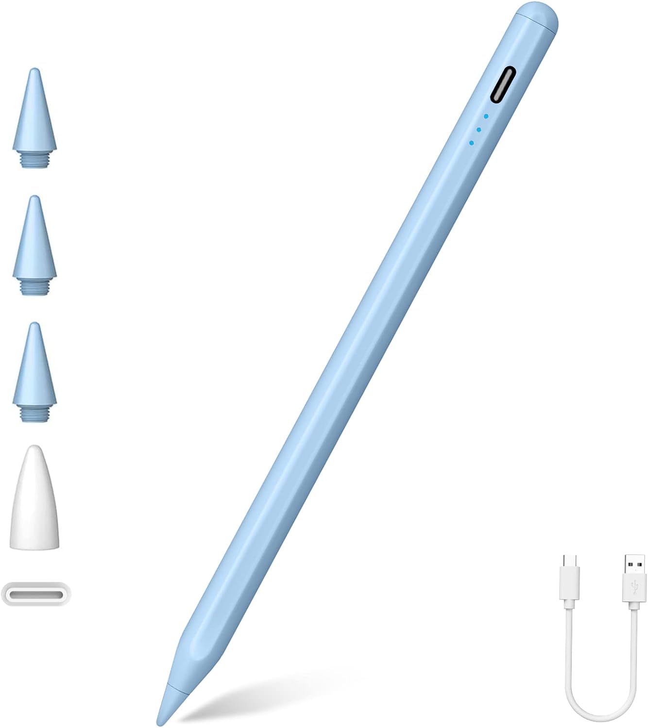 Stylus Pen for Apple iPad 2024-2018, 2X Faster Charge Pencil for iPad 10th/9th-6...