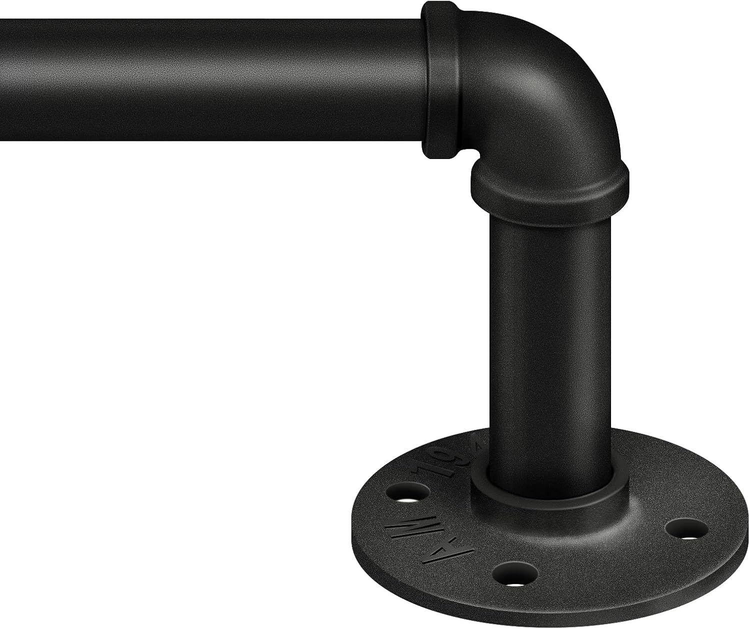 Zeerobee Curtain Rods for Windows 48 to 84, 1 Inch Industrial Curtain Rod, Wrap...