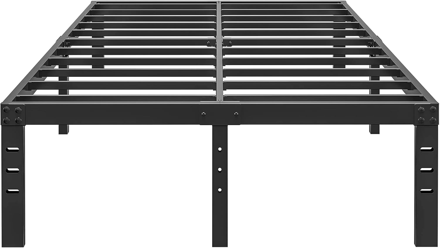 14 Inch Metal Bed Frame Queen Size No Box Spring Needed - Easy Assembly Heavy Du...