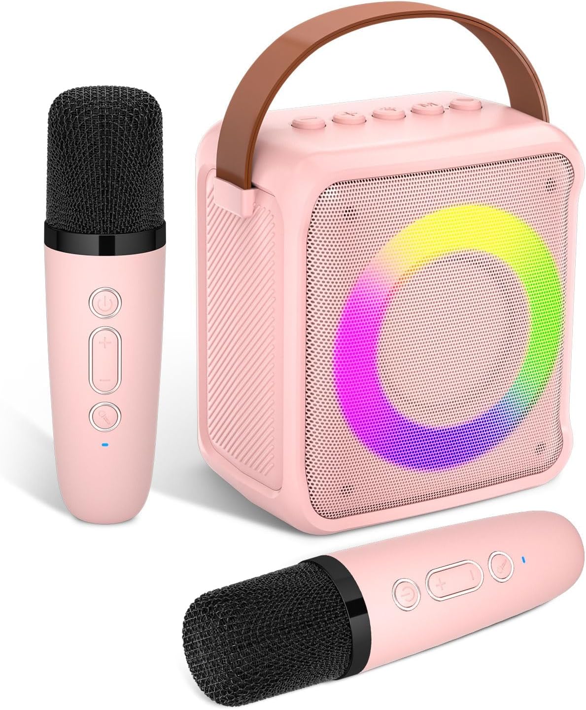 Ankuka Karaoke Toys for Kids & Adults with 2 Microphones, Portable Karaoke Machi...