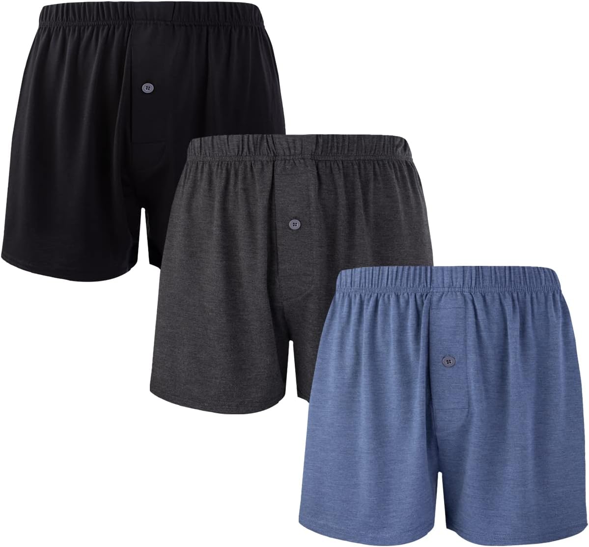 BAMBOO COOL Men's Boxers Short Boxer for Men Soft Comfortable Casual Breathable...