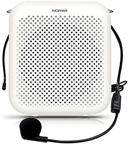 NORWII Portable 4000mAh Rechargeable Voice Amplifier White-4000mAh