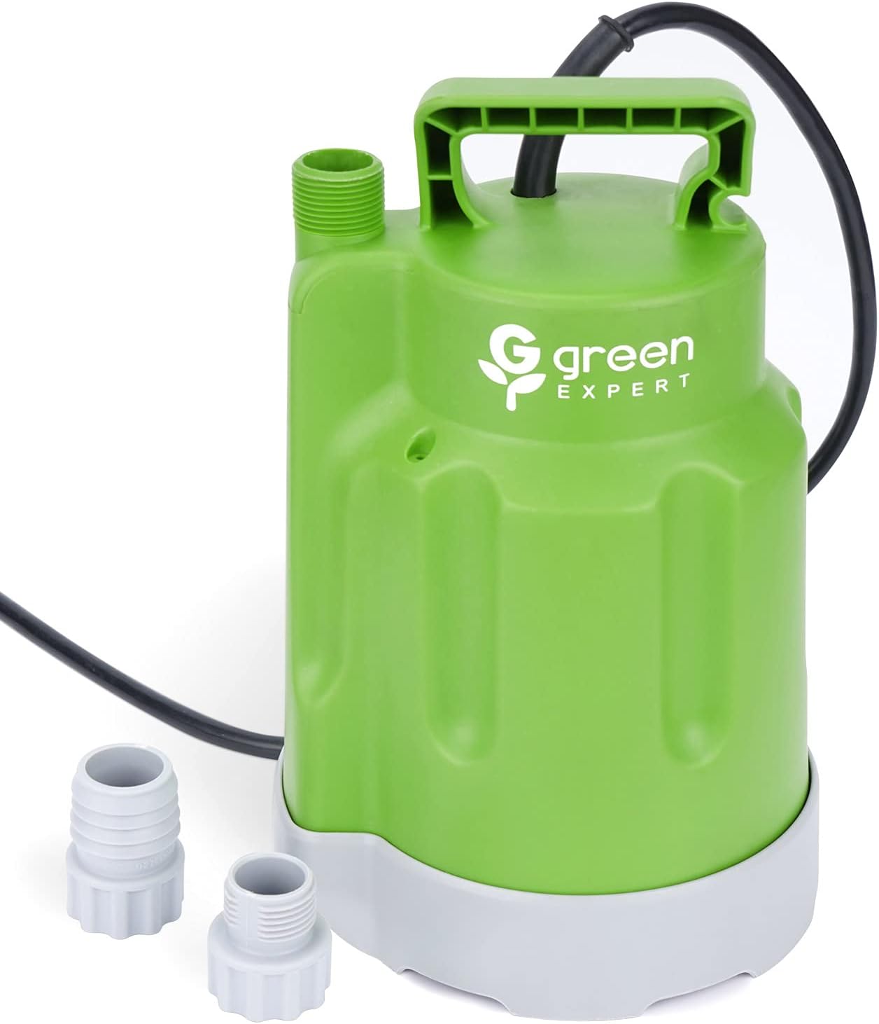 Green Expert 1/4HP Submersible Utility Pump 25-Foot Power Cord High Flow 1800GPH...