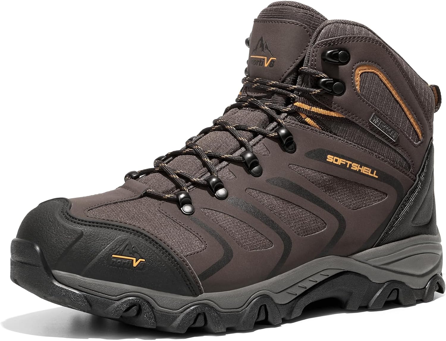 NORTIV 8 Men's Ankle High Waterproof Hiking Boots Outdoor Lightweight Shoes Trek...