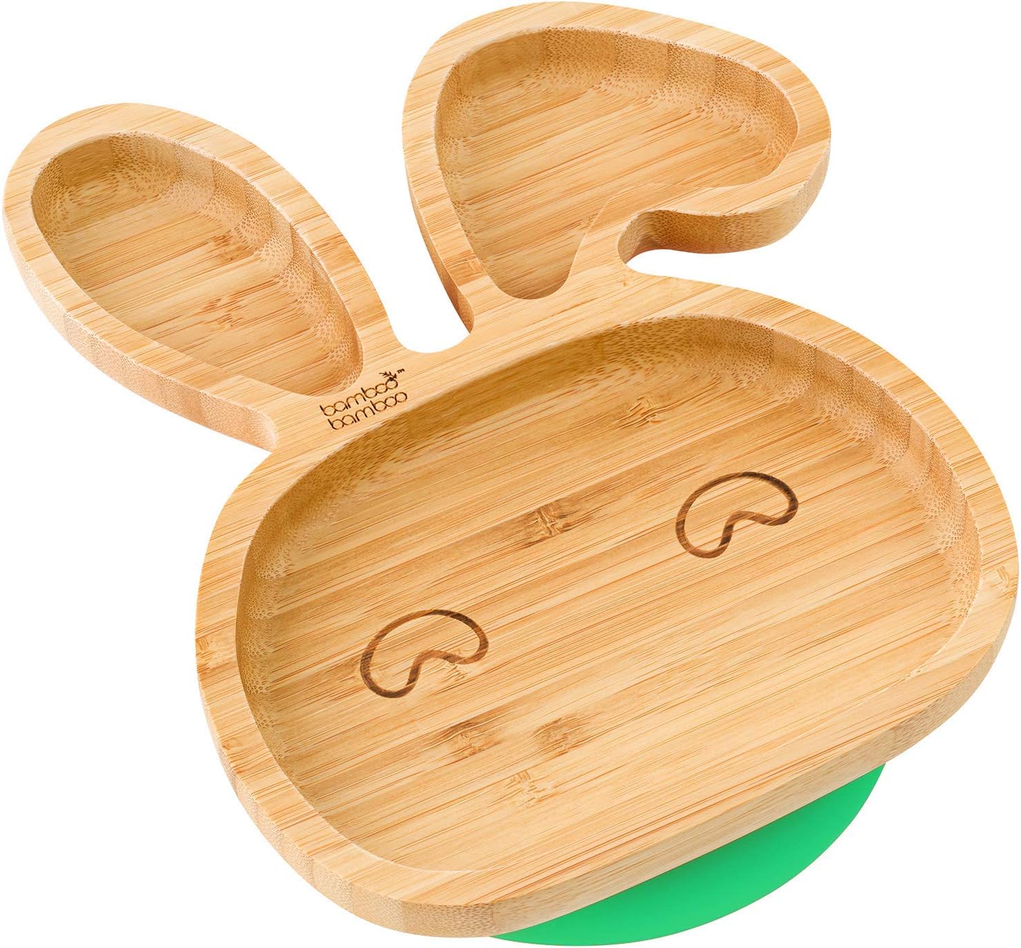 bamboo bamboo Baby Plate and Toddler Plate, Suction Plate for Feeding and Weanin...