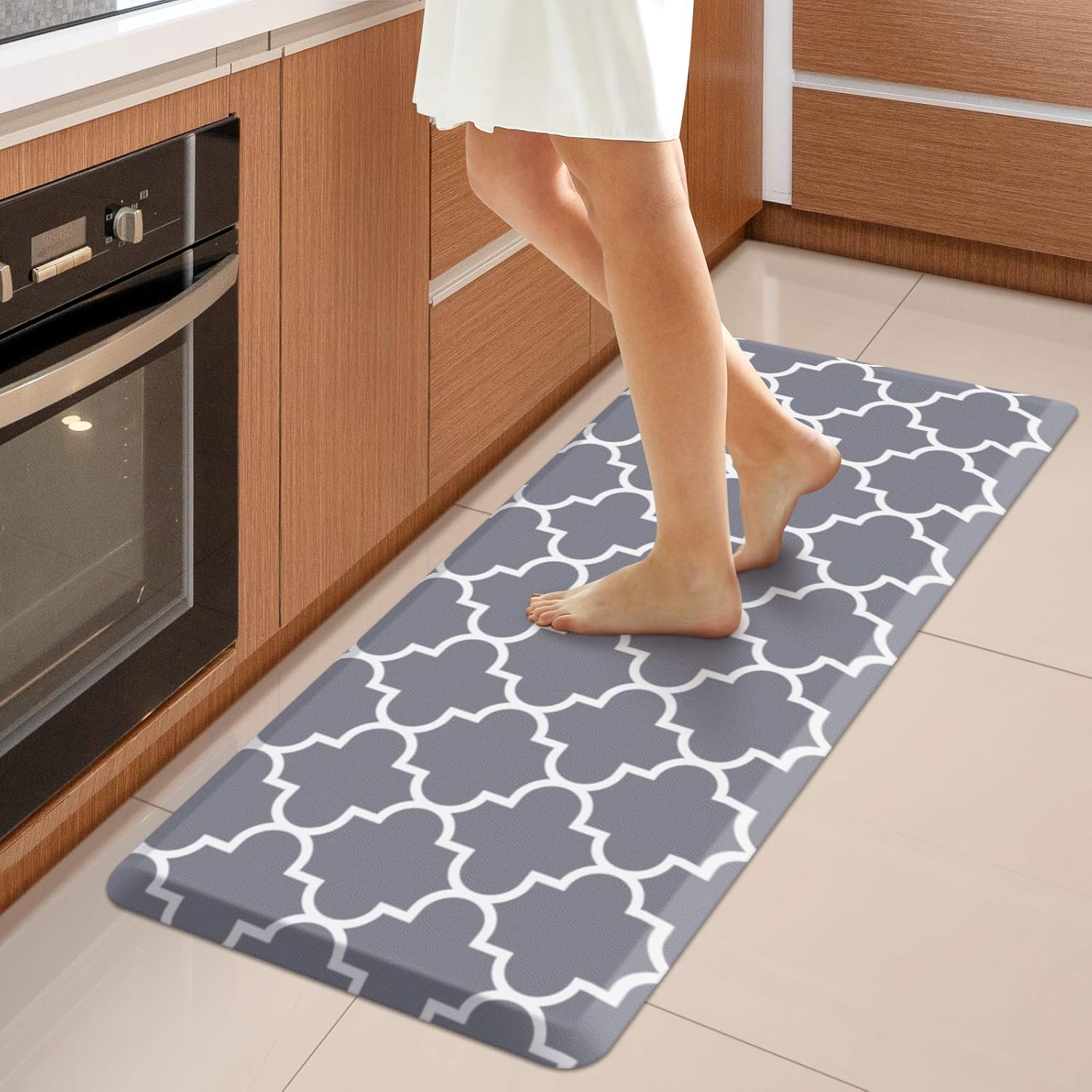 WISELIFE Kitchen Mat Cushioned Anti-Fatigue Rug,17.3"x 39",Non Slip Waterproof a...