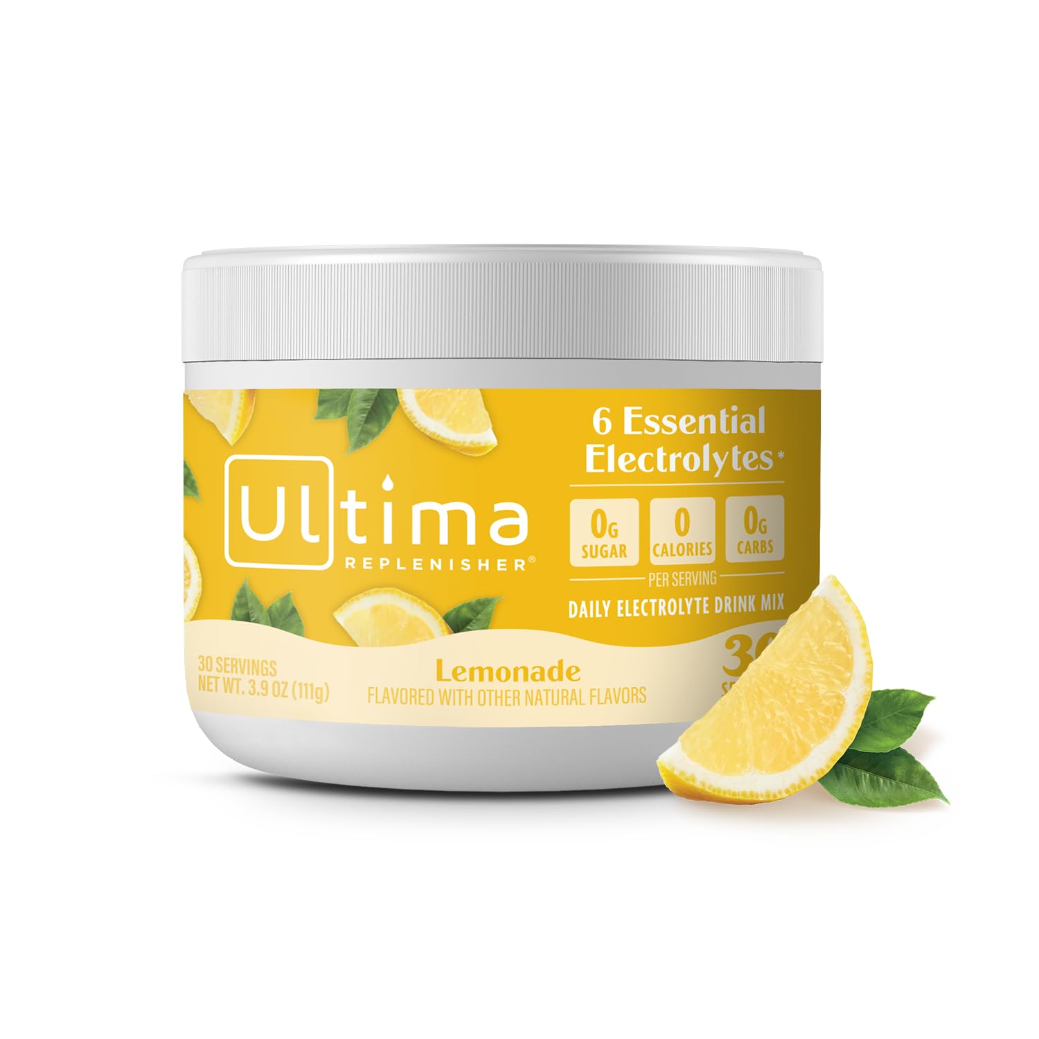 Ultima Replenisher Daily Electrolyte Drink Mix – Lemonade, 30 Servings – Hydrati...