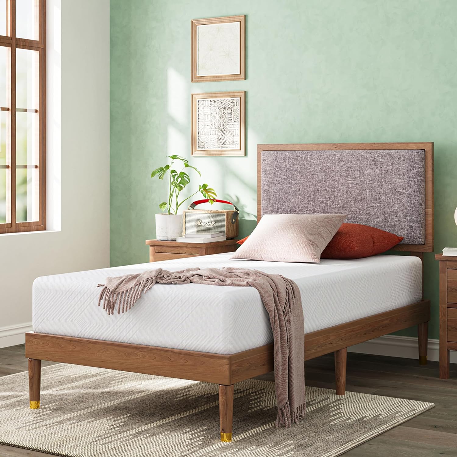 Twin Mattress - 6 Inch Green Tea Memory Foam Mattress- Twin Mattress in a Box -...