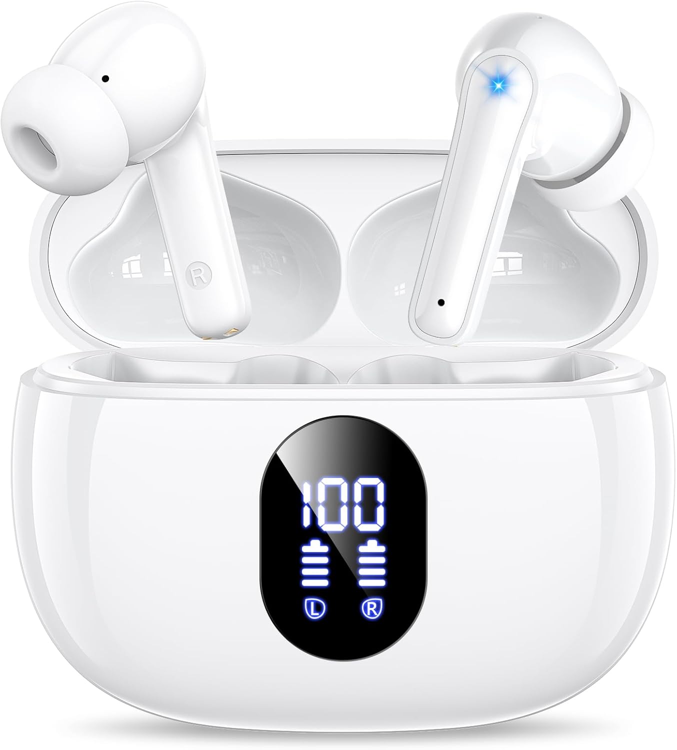 Wireless Earbuds, Bluetooth Ear Buds with Big Bass Stereo Sound, 48 Hours Playti...