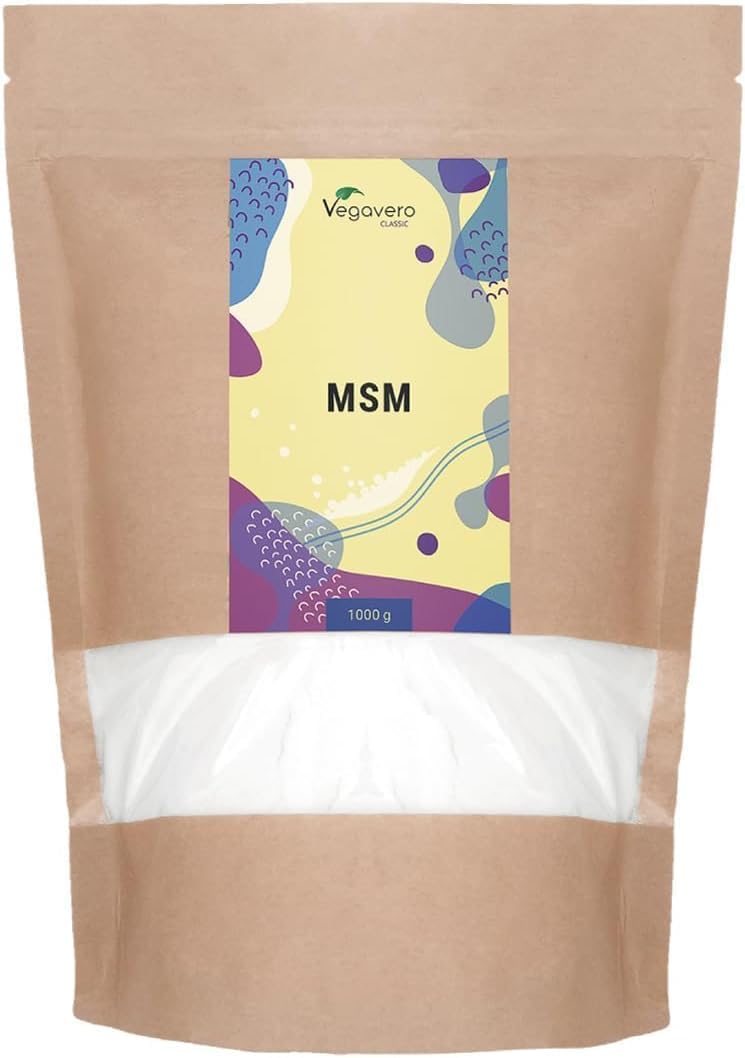 Vegavero Pure MSM Powder 1kg | Bag | Distilled Organic Sulphur | NO Additives &...