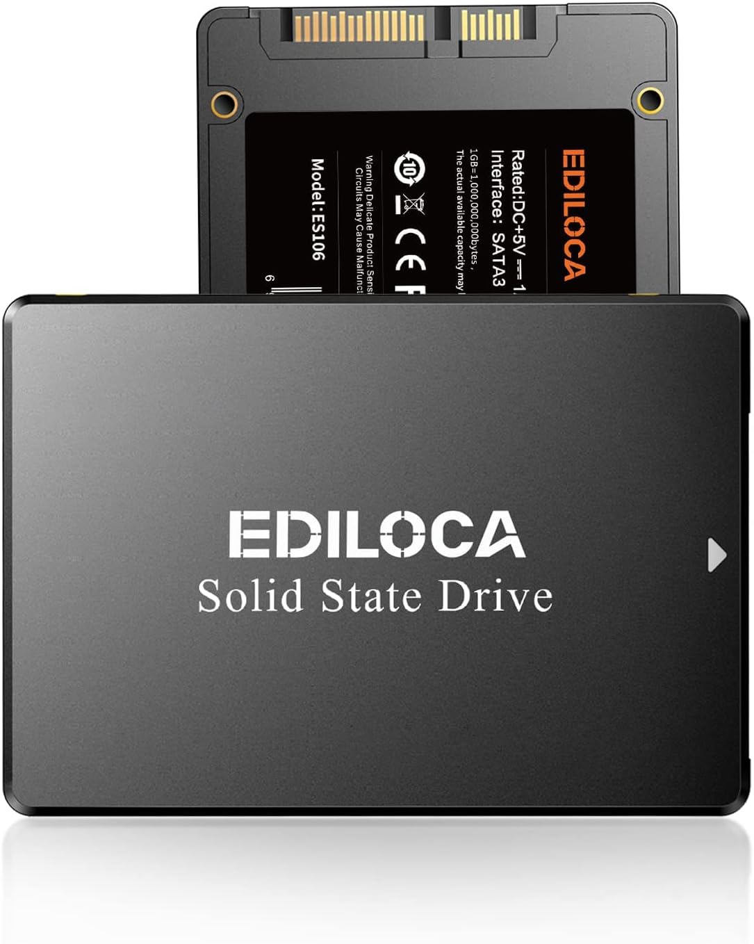 Ediloca 250GB SSD, Internal Solid State Drives, 2.5" SATA SSD 250GB, Up to 550MB...