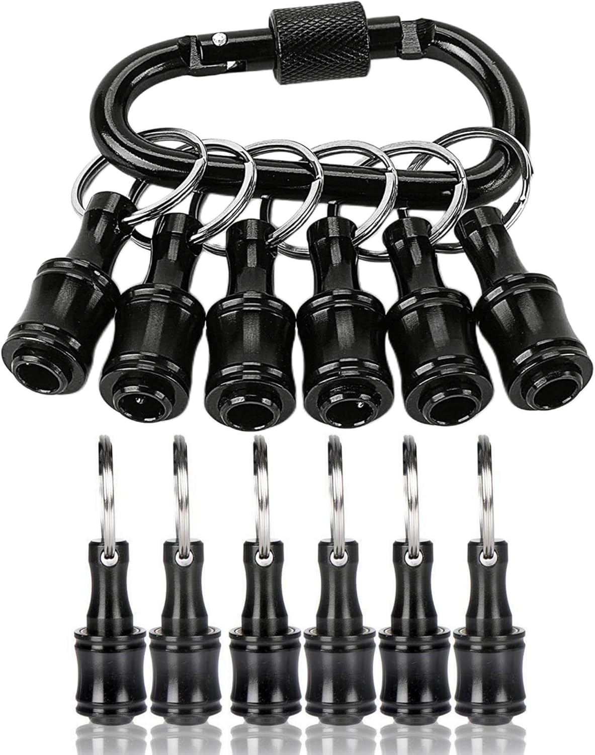 Bit Holder 1/4 inch Hex Shank Screwdriver Bits Holder Extension Bar Keychain Scr...