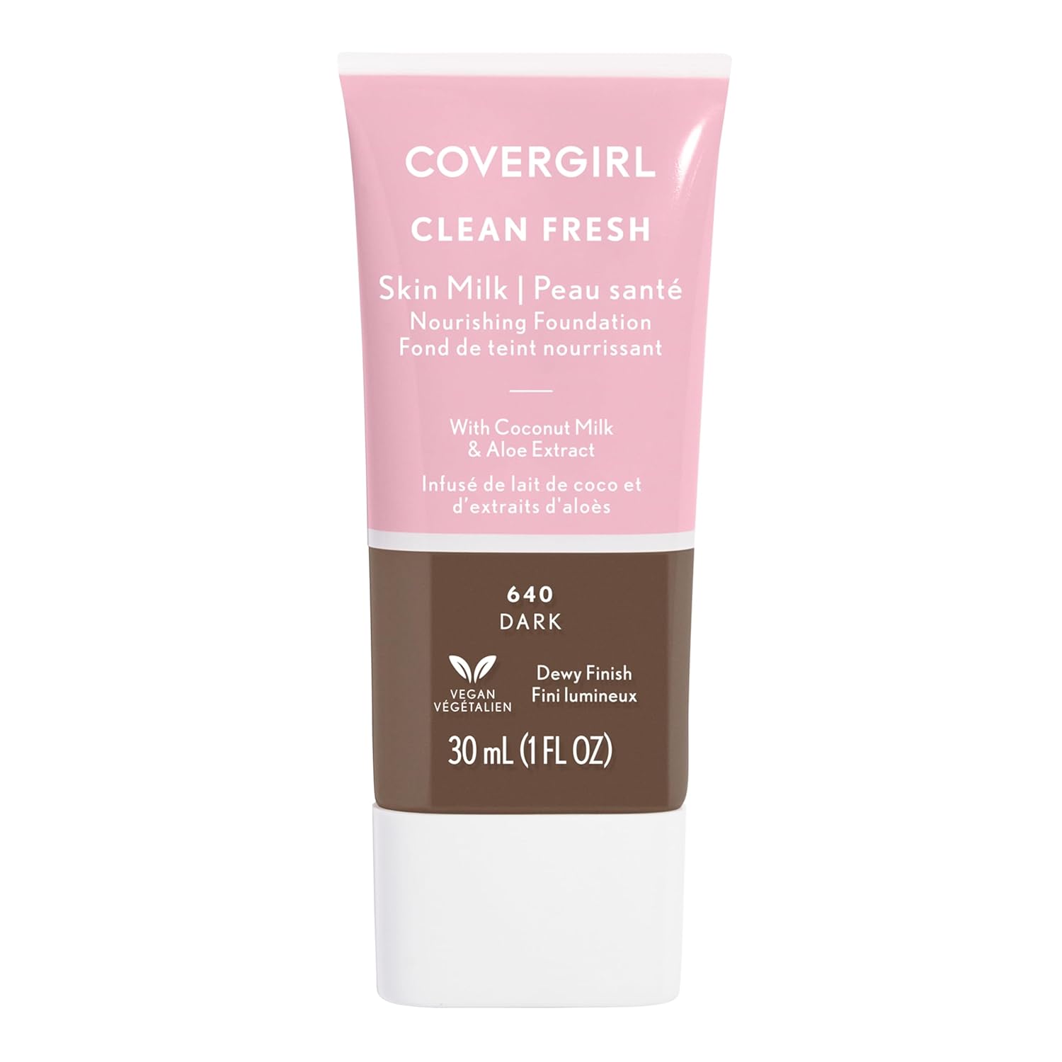 COVERGIRL, Clean Fresh Skin Milk Foundation, Dark, 1 Count (packaging may vary)...