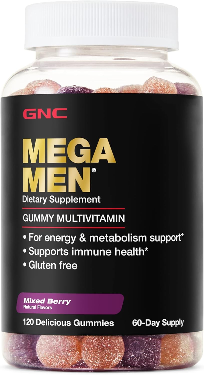 GNC Mega Men Gummy Multivitamin | Supports Energy, Metabolism, and Immune System...
