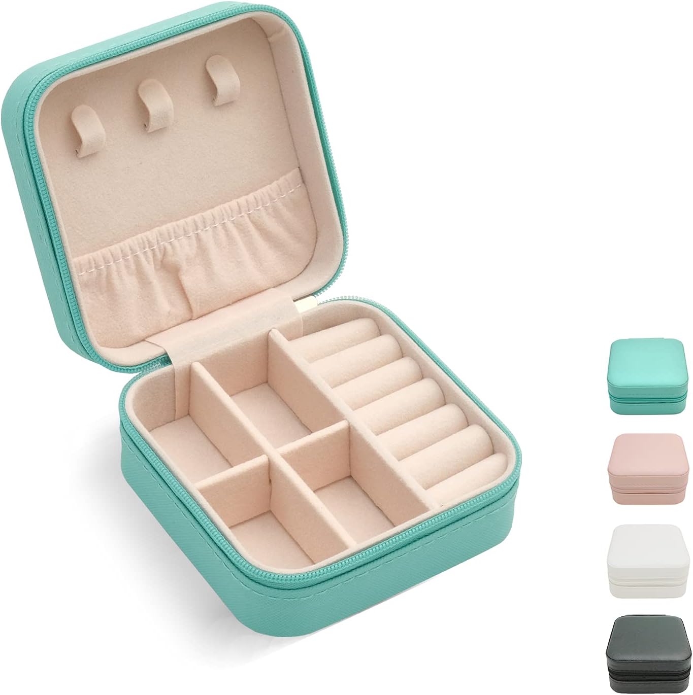 Mini Jewelry Travel Case,Small Travel Jewelry Organizer, Portable Jewelry Box Tr...
