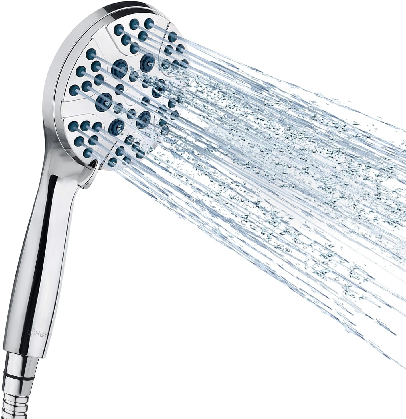 LOKBY High Pressure 8-Settings Shower Head with Handheld Set - High Pressure Sho...