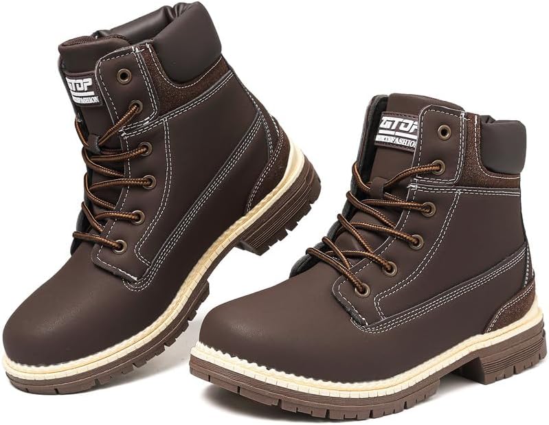 Maxome Walking Boots Womens Hiking Boots Waterproof Ankle Boots for Women Mid Ca...