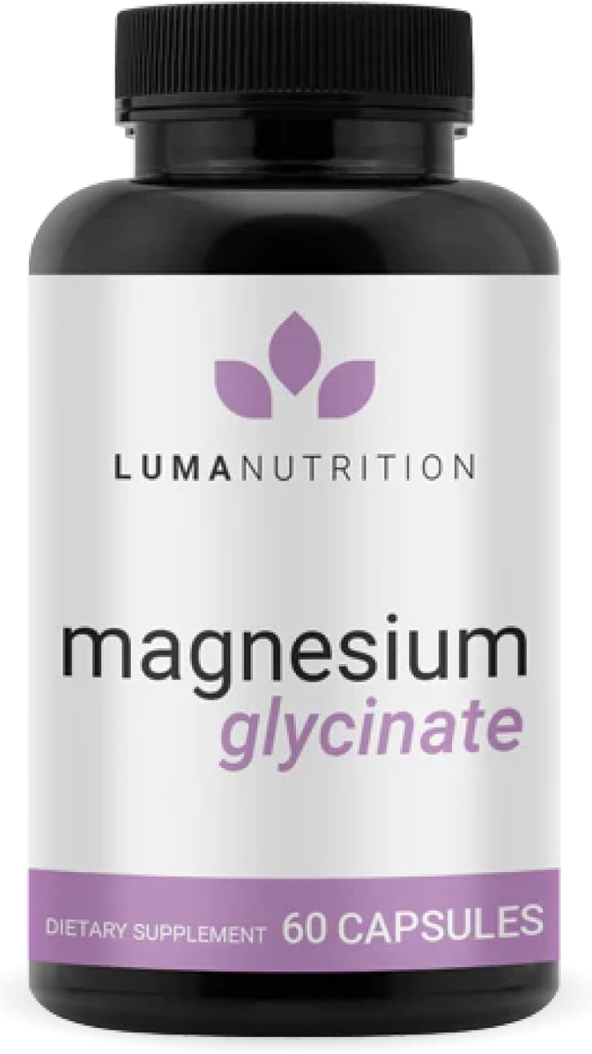 Magnesium Glycinate 1000mg (Magnesium Glycinate 500mg per Capsule) - Pure Magnes...