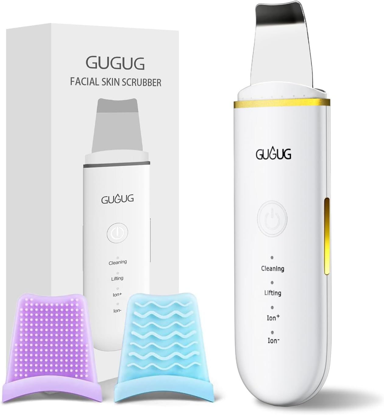 GUGUG Skin Scrubber Face Spatula Skin Spatula Pore Cleaner Blackhead Remover Too...
