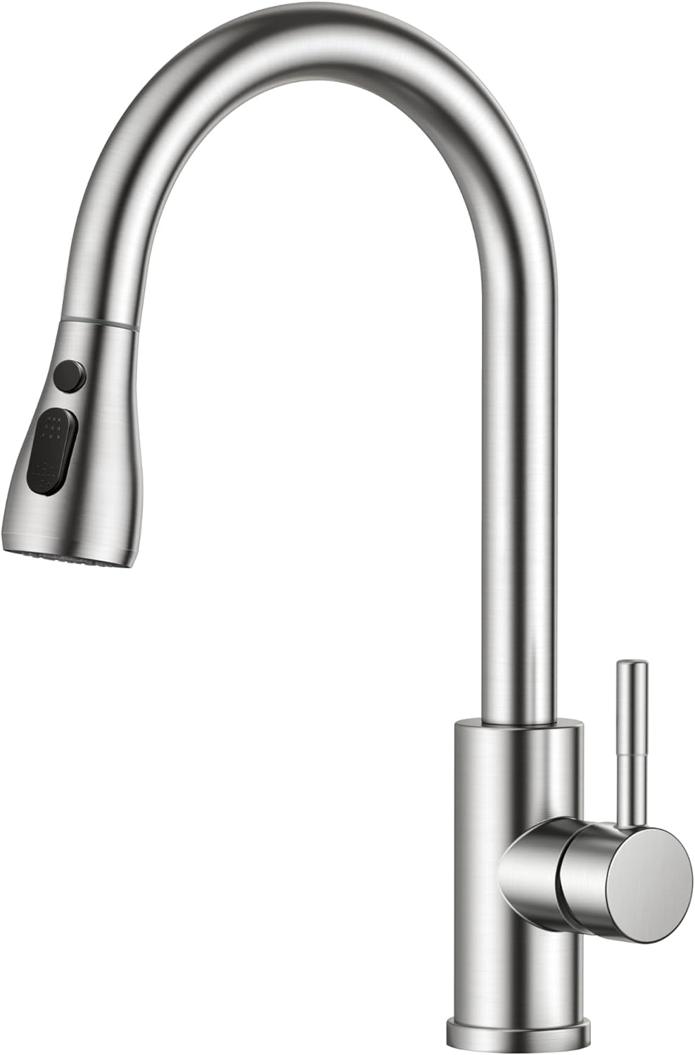 FORIOUS Kitchen Sink Taps Mixer with Pull Out Spray, Swivel Single Handle High A...