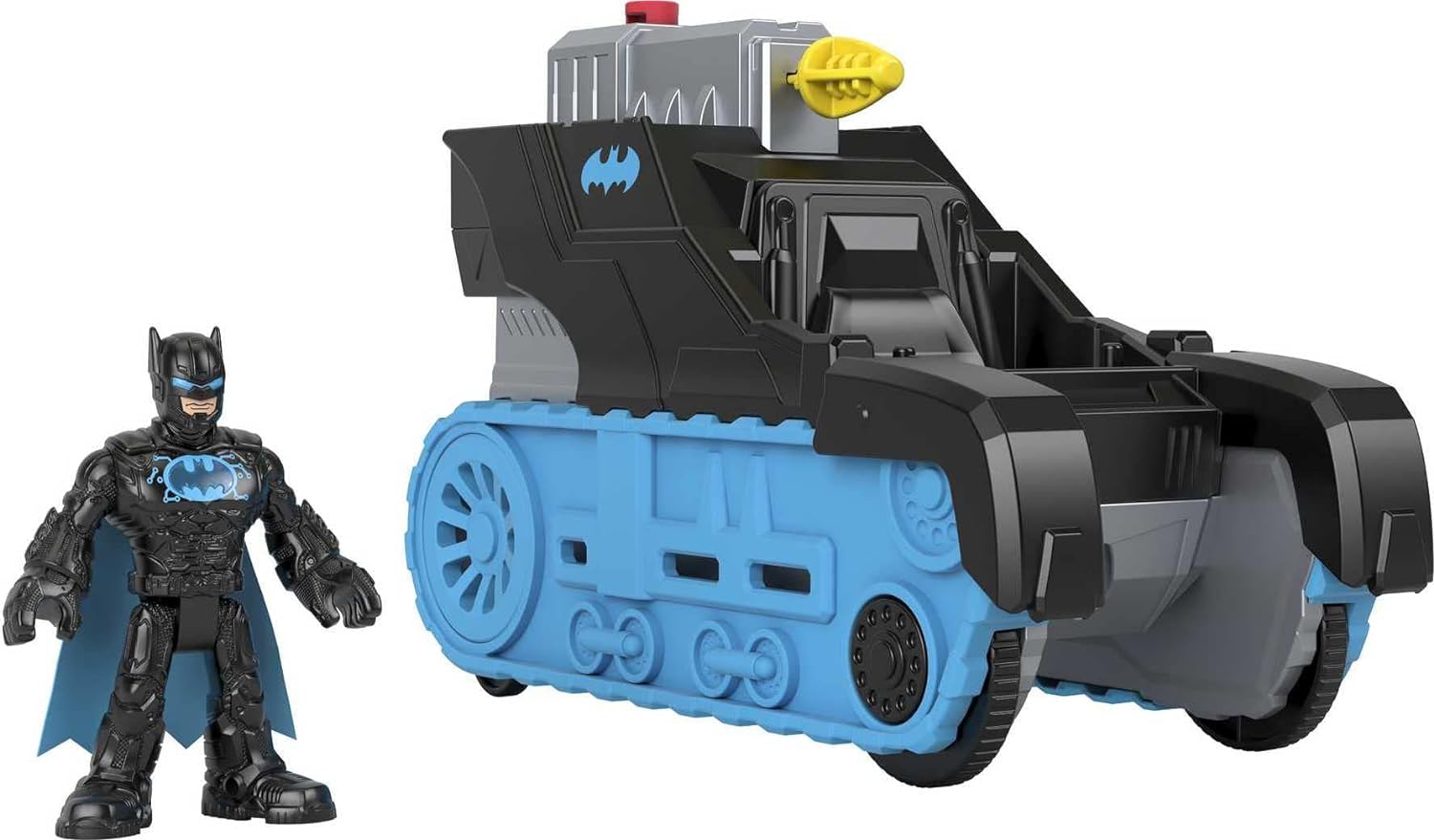 Fisher-Price Imaginext DC Super Friends Batman Toy Bat-Tech Tank Vehicle with Li...