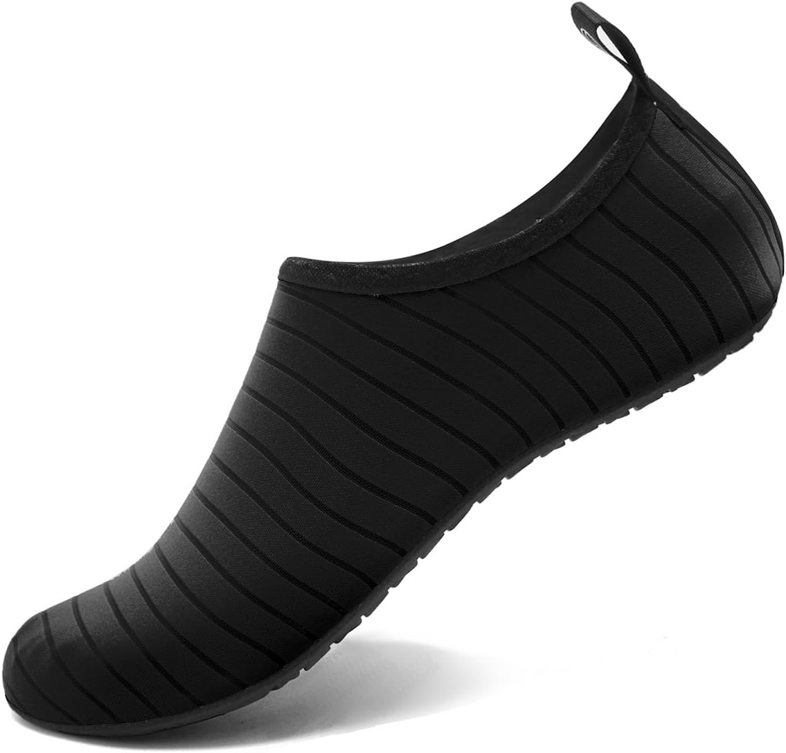 VIFUUR Water Sports Shoes Barefoot Quick-Dry Aqua Yoga Socks Slip-on for Men Wom...