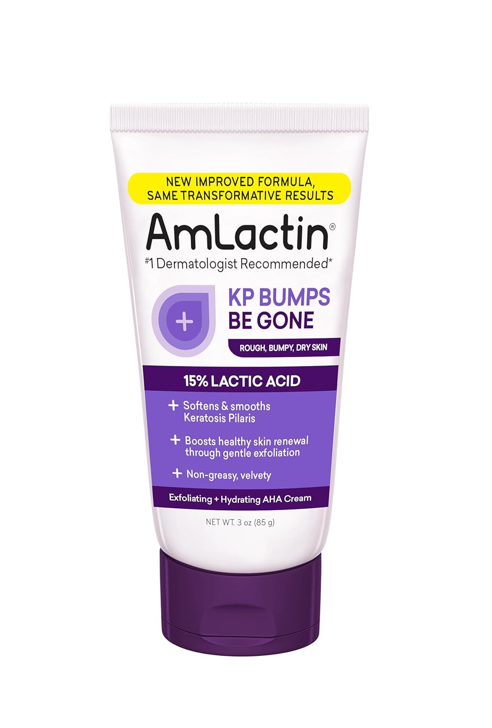 AmLactin KP Bumps Be Gone - 3 oz Keratosis Pilaris Moisturizing Cream with 15% L...