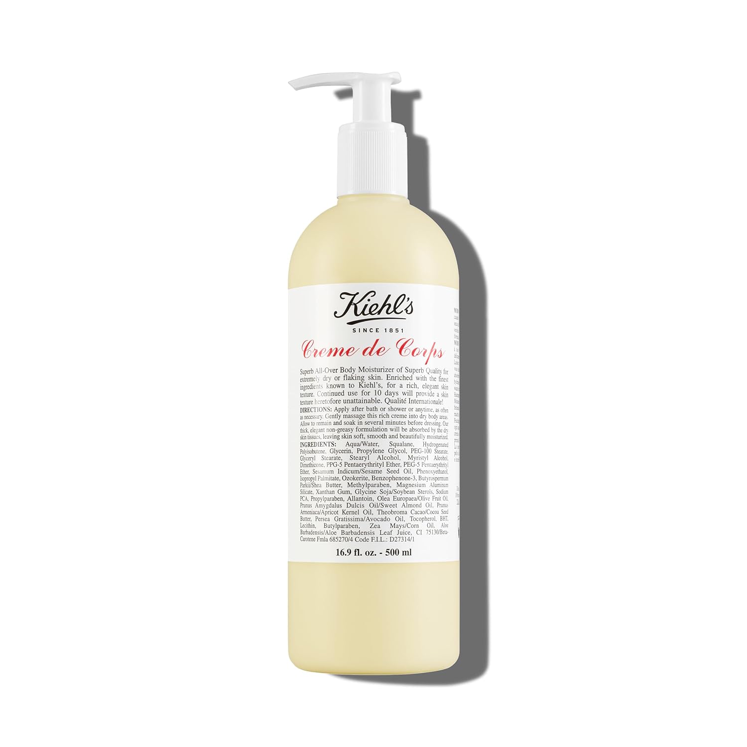 Kiehl's Creme de Corps, Rich, Luscious Body Lotion, with Cocoa Butter and Shea B...